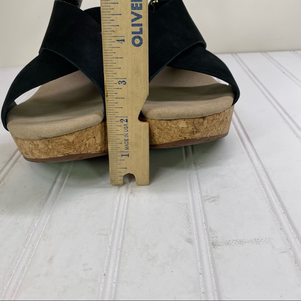 Clarks Collection Black Suede Platform Wedges - image 8
